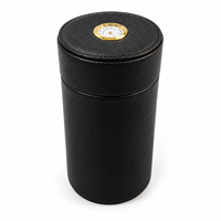 Personnalisable Classique En Cuir Laque Fermeture À Glissière Écologique Étanche À L'humidité Humidor Tube Cigare Voyage Cas De Stockage