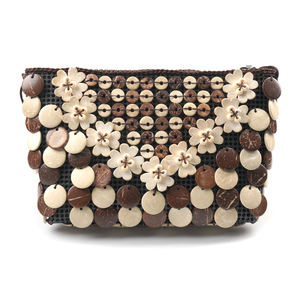 Красочная сумка из кокосовой скорлупы с различными дизайнами, модная расшитая бисером сумка для девочек, сумка для девочек в стиле праздника Юго-Восточной Азии - Product Image 3