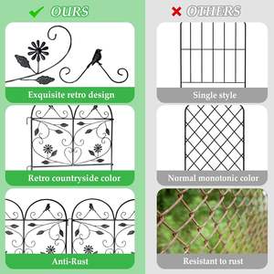 Clôture et treillis extérieurs classiques en acier écologique, résistants à l'eau, pour usage domestique/villa/entrée de garage - Product Image 4