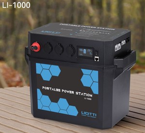 新型深循环Li-960可更换1000W DIY电池盒内置LiFePO4电池12V 100Ah太阳能发电机野营电站 - Product Image 6