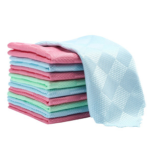 ผ้าเช็ดจานไมโครไฟเบอร์สีทึบดูดซับน้ำได้ดี แห้งเร็ว ผ้าทำความสะอาดในครัวอเนกประสงค์สำหรับหม้อและกระทะ - Product Image 3