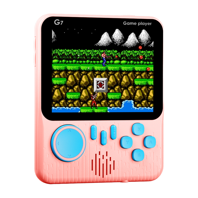 Classic Retro Video Game Console 3.5" Color Screen Built-In 666 Game AV Out Pocket Handheld Game Machine for Kids Gift