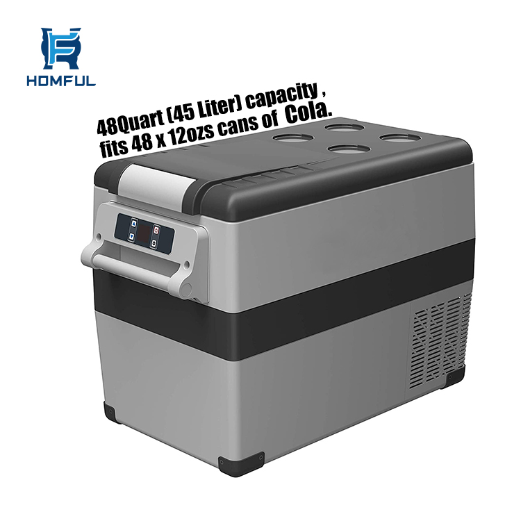 Автомобильный мини-холодильник HOMFUL, портативный холодильник для рыбалки, походов, лодок, 12 В