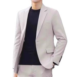 Chaqueta de traje informal estilo coreano, holgada, larga, de una sola pieza, para primavera y otoño, ropa formal de negocios, moda masculina - Product Image 5