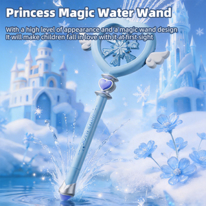 Pistolet à eau magique d'été pour l'extérieur, jouet à eau portable en plastique sur le thème de la princesse pour filles, idéal pour la piscine et les fêtes à la plage - Product Image 2