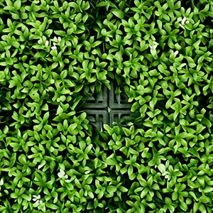 Tuile de jardin vertical artificielle verte résistante aux UV, panneau mural décoratif en feuilles, tapis de verdure pour aménagement intérieur et extérieur - Product Image 4