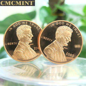 Медь оптом 1 унция 999 тонкая медь 4 из 4-джамбо Пенни бревен кабины монеты B37 - Product Image 5