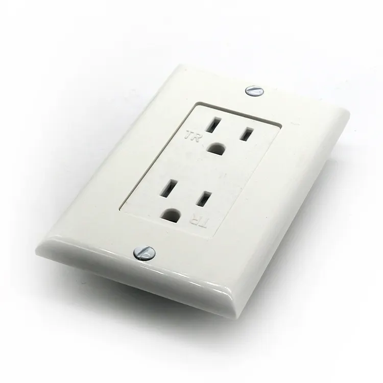 US listed wall outlet 15amp 20a 125v decora duplex receptacle outlet