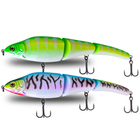 Fabrication 230mm 125g waterboy 3 section multi articulé appât gros leurres de pêche multi articulé Leurre