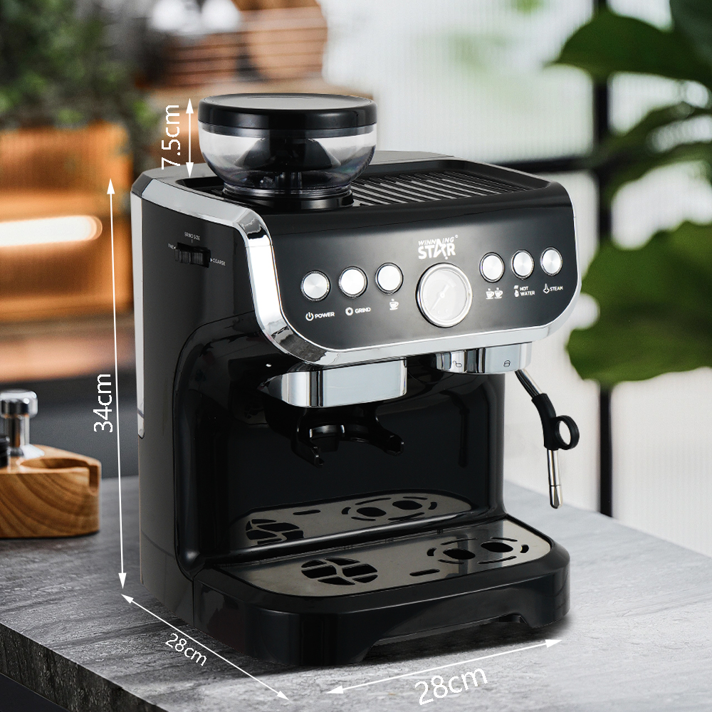 WINNING STAR ST-9707 Espresso Machine: High Pressure Multi