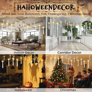 <span class=keywords><strong>Bougie</strong></span> à LED suspendue magique flottante sans flamme à piles avec baguette à distance Halloween Décoration de fête de mariage de Noël - Product Image 5