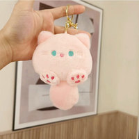 Peluche chaton chanteur, célèbre sur internet, thème chat créatif, pendentif porte-clés pour sac d'école, poupée de machine à griffes, cadeau, 14 cm, coton PP