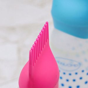 Hair Salon Tools Hair Dye <b>Bottle</b> Cap <b>Brush</b> 6oz/180ml Capacity Soft PP Plastic Screen Printing Wigs 100pcs MOQ - Product Image 3