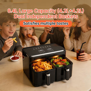 <span class=keywords><strong>Friggitrice</strong></span> ad Aria Elettrica Doppia ad Alta Potenza <span class=keywords><strong>XXL</strong></span> 9 Litri con Controllo Digitale - Product Image 1