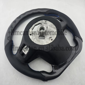 New Product <b>Explosion</b> LED Carbon Fiber Perforated Leather Steering Wheel for Toyota GR Supra Car Steering Wheel - Product Image 3