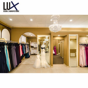 โรงงานการปรับแต่งชุดแต่งงานกล่องเงาแก้วเสื้อผ้าตู้โชว์เสื้อผ้าสุภาพสตรีเสื้อผ้าร้านออกแบบ - Product Image 4