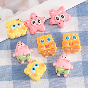 Adornos de resina de dibujos animados para bebés, accesorios de plástico hechos a mano para pinzas de pelo - Product Image 1