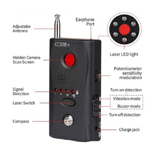 Détecteur de caméra sans fil portable GPS, scanner de signal RF, dispositif de sécurité anti-espionnage et anti-regard indiscret pour hôtel et voyage - Product Image 4