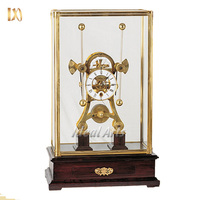 Horloge de cheminée cloisonné artisanale, horloge à pendule vintage de luxe, antique, pour le bureau à domicile, pièce décorative