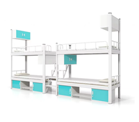 Lit superposé Loft avec échelle pour dortoir d'employés
