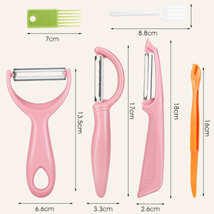 Set di Pelapatate in Acciaio Inox Maisons, Lavabili in Lavastoviglie, Antiaderenti, con Buona Presa per Mele, Carote, <span class=keywords><strong>Zucchine</strong></span>, Cetrioli - Product Image 3