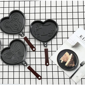 Varios modelos bonitos de acero al carbono antiadherente mini sartén barata - Product Image 5