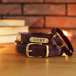 Personal isierte Kunstleder Hunde halsband Kunden spezifische Haustier halsbänder Luxus-Haustier halsbänder für Hunde - Product Image 5