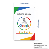 Kartu Tap NFC PVC Putih Grosir untuk Ulasan Google, Kartu Kode QR Portabel untuk Umpan Balik Sosial, untuk Hotel, Toko, dan Layanan