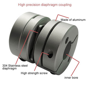 Khớp nối Đĩ<span class=keywords><strong>a</strong></span> động cơ servo CNC cho máy giảm tốc hành tinh linh hoạt hoặc cứng nhắc bằng thép hoặc nhôm khớp nối trục phù hợp - Product Image 3