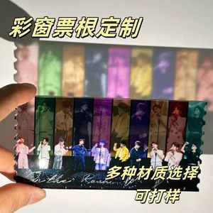 Porte-clés transparent en acrylique cristal avec motif anime et film personnalisé, idéal comme cadeau ou support de billet de cinéma - Product Image 3