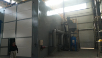 Ponceuse à bande de sable Salle de soufflage d'air automatique/Salle de sablage/Cabine de sablage avec type de récupération mécanique