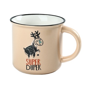 Tasse <span class=keywords><strong>à</strong></span> café en <span class=keywords><strong>céramique</strong></span> personnalisée <span class=keywords><strong>émail</strong></span>lée avec impression d'animaux <span class=keywords><strong>pour</strong></span> les amateurs de café - Product Image 4