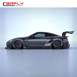 LB Phong Cách Xe Carbon Fiber GTR R35 Cơ Thể Kit Cho Nissa N GT-R - Product Image 6