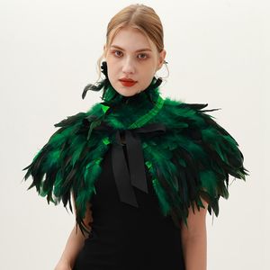 بيع بالجملة شالات دانتيل من الريش الأبيض للنساء علامة خاصة إكسسوارات زي الهالوين لمتاجر البوتيك - Product Image 6