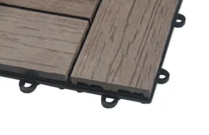 Holzmaserung DIY ineinandergreifende Holz-Kunststoff-Verbund werkstoff Terrassen fliesen für den Außenbereich