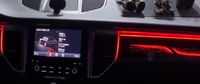 Cardoo para Porsche Macan 2014-2017, Luz Ambiental Dinámica de 64 Colores, Estilo Estrellado, Accesorios de Iluminación Ambiental Interior para Automóvil