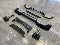 Diffuseur arrière de style X3M en gros avec tuyau d'échappement pour BMW X3 |   Diffuseur de pare-chocs arrière de style F97 Garniture d'échappement