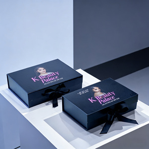 High-End Custom Magnetic Closure Hair Shipping Box with Silk Lining Suitable for Long-Distance Transport Retail Packaging Boxes - Product Image 5