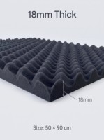 Mousse insonorisante pour voiture 18 mm, auto-adhésive, en mousse à mémoire de forme acoustique, isolation phonique, support de gros OEM