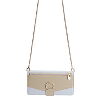Étui portefeuille en cuir pour femme avec bandoulière, pour iPhone 16 Pro Max, 17, 18, 15, avec porte-cartes, porte-monnaie et sangle chaîne
