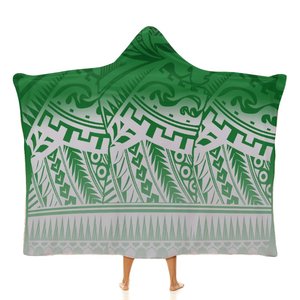 Venta al por mayor logotipo personalizado de gran tamaño Tonga Polynesian Tribal franela polar invierno cálido manta Sherpa Sudadera con capucha Manta - Product Image 1