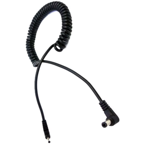 Cable de alimentación de cobre en espiral de ángulo recto de 5.5x2.5mm <span class=keywords><strong>para</strong></span> acopladores de CC serie PS700/DR, cable flexible en espiral de 1.5M, profesional - Product Image 1