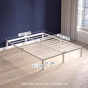 Base de Cama Metálica Moderna para Hospital con Láminas de Acero - Diseño Desmontable, Portátil, Duradera, Resistente, Fácil de Montar, con Espacio de Almacenamiento - Product Image 2