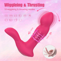 Vibrateur sans fil rechargeable par USB, étanche, pour le bien-être intime féminin, avec fonctions de vibration et de poussée
