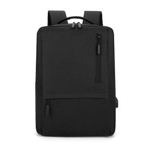 Unisex Stylish High Quality Waterproof USB Port Multifunctional Laptop Backpack Polyester Lining Striped Pattern Zipper Closure - Product Image 5
