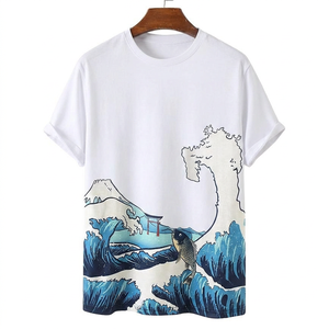 Camisetas de Verano de Alta Calidad para Hombre, con Logotipo Personalizado, Estilo Urbano, Corte Regular, 100% Algodón Jersey, Venta al Por Mayor - Product Image 4