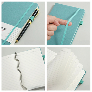 A5 A6 <span class=keywords><strong>D</strong></span>ày Máy Tính Xách Tay Biểu Tượng Tùy Chỉnh Da Bì<span class=keywords><strong>a</strong></span> Cứng Nhật Ký Văn Phòng Ngang <span class=keywords><strong>D</strong></span>òng Gắn Ràng Buộc Tạp Chí Kế Hoạch - Product Image 2