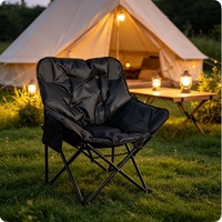 Chaise pliante d'extérieur moderne, confortable et rembourrée pour le dos, idéale pour le camping, la plage, les pique-niques, le jardin, le parc, la terrasse et les voyages