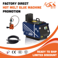 Machine à colle thermofusible 10L avec 4 pistolets et tuyaux, emballage automatique haute précision pour sacs et caisses, matériaux en bois, prête à être expédiée