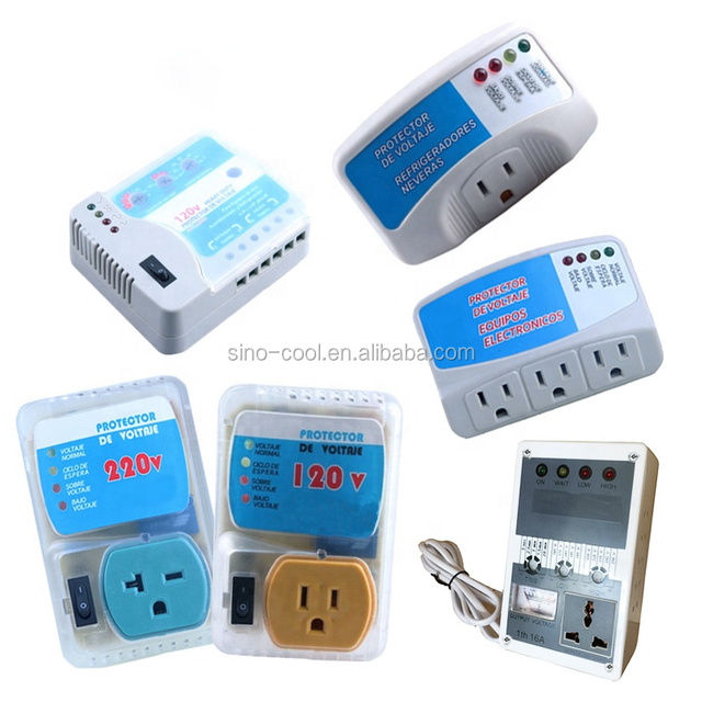 Voltage Protector for Refrigerator Air Conditioner Electronic Equipment | 120V 220V Surge Protector with Socket Outlet